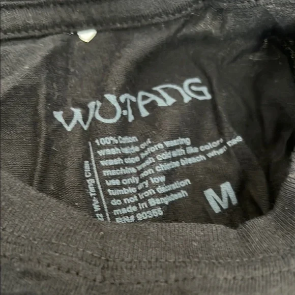 Wu-Tang Black and Yellow Short Sleeve Tee with Bold Logo - Picture 2 of 4